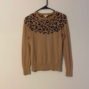 Leopard print sweater Merona XS
